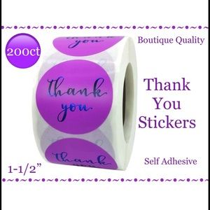 200 ~1.5” Thank You Boutique Stickers 🌟🆕🌟 2 Rolls For $24 (Bundle & Save)